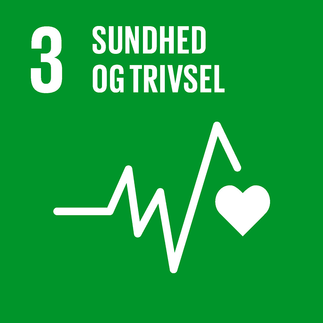 FNs Verdensmål 3 om sundhed og trivsel.
