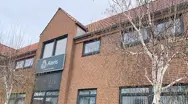 Indgangen hos Aleris PP i Kalundborg.