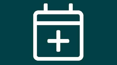 Kalender symbol i Aleris grønne farver.