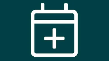 Kalender symbol i Aleris grønne farver.