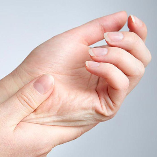 Massage af egen hånd.